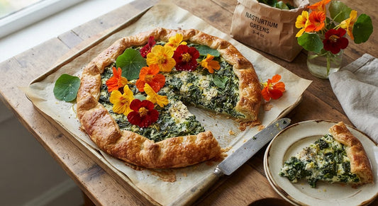 Recipe Card - Nasturtium & Ricotta Green-Packed Tart- FREE
